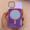 قاب گوشی iPhone 13 - iPhone 14 آیفون اورجینال Bubble Case رنگی طرح مگ سیف سری 17 لنز برجسته کد 164086