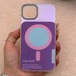 قاب گوشی iPhone 13 - iPhone 14 آیفون اورجینال Bubble Case رنگی طرح مگ سیف سری 17 لنز برجسته کد 164086