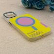 قاب گوشی iPhone 13 - iPhone 14 آیفون اورجینال Bubble Case رنگی طرح مگ سیف سری 17 لنز برجسته کد 164091