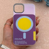 قاب گوشی iPhone 13 - iPhone 14 آیفون اورجینال Bubble Case رنگی طرح مگ سیف سری 17 لنز برجسته کد 164093