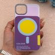 قاب گوشی iPhone 13 - iPhone 14 آیفون اورجینال Bubble Case رنگی طرح مگ سیف سری 17 لنز برجسته کد 164093