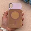 قاب گوشی iPhone X - XS آیفون اورجینال Bubble Case رنگی طرح مگ سیف سری 17 لنز برجسته کد 164097