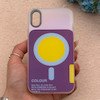 قاب گوشی iPhone X - XS آیفون اورجینال Bubble Case رنگی طرح مگ سیف سری 17 لنز برجسته کد 164098