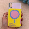 قاب گوشی iPhone X - XS آیفون اورجینال Bubble Case رنگی طرح مگ سیف سری 17 لنز برجسته کد 164099