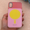 قاب گوشی iPhone X - XS آیفون اورجینال Bubble Case رنگی طرح مگ سیف سری 17 لنز برجسته کد 164100