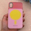 قاب گوشی iPhone X - XS آیفون اورجینال Bubble Case رنگی طرح مگ سیف سری 17 لنز برجسته کد 164100