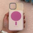 قاب گوشی iPhone 12 Pro Max آیفون اورجینال Bubble Case رنگی طرح مگ سیف سری 17 لنز برجسته کد 164104