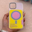 قاب گوشی iPhone 12 Pro Max آیفون اورجینال Bubble Case رنگی طرح مگ سیف سری 17 لنز برجسته کد 164105