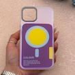 قاب گوشی iPhone 12 Pro Max آیفون اورجینال Bubble Case رنگی طرح مگ سیف سری 17 لنز برجسته کد 164109
