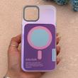 قاب گوشی iPhone 12 Pro Max آیفون اورجینال Bubble Case رنگی طرح مگ سیف سری 17 لنز برجسته کد 164112