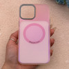 قاب گوشی iPhone 13 Pro Max آیفون اورجینال Bubble Case رنگی طرح مگ سیف سری 17 لنز برجسته کد 164117