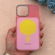 قاب گوشی iPhone 13 Pro Max آیفون اورجینال Bubble Case رنگی طرح مگ سیف سری 17 لنز برجسته کد 164118