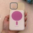 قاب گوشی iPhone 13 Pro Max آیفون اورجینال Bubble Case رنگی طرح مگ سیف سری 17 لنز برجسته کد 164119