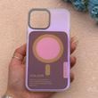 قاب گوشی iPhone 13 Pro Max آیفون اورجینال Bubble Case رنگی طرح مگ سیف سری 17 لنز برجسته کد 164120