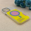 قاب گوشی iPhone 13 Pro Max آیفون اورجینال Bubble Case رنگی طرح مگ سیف سری 17 لنز برجسته کد 164121