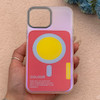 قاب گوشی iPhone 13 Pro Max آیفون اورجینال Bubble Case رنگی طرح مگ سیف سری 17 لنز برجسته کد 164122