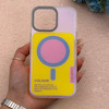 قاب گوشی iPhone 16 Pro Max آیفون اورجینال Bubble Case رنگی طرح مگ سیف سری 17 لنز برجسته کد 164124