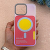 قاب گوشی iPhone 16 Pro Max آیفون اورجینال Bubble Case رنگی طرح مگ سیف سری 17 لنز برجسته کد 164125