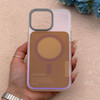 قاب گوشی iPhone 16 Pro Max آیفون اورجینال Bubble Case رنگی طرح مگ سیف سری 17 لنز برجسته کد 164126