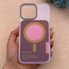 قاب گوشی iPhone 16 Pro Max آیفون اورجینال Bubble Case رنگی طرح مگ سیف سری 17 لنز برجسته کد 164127