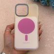 قاب گوشی iPhone 16 Pro Max آیفون اورجینال Bubble Case رنگی طرح مگ سیف سری 17 لنز برجسته کد 164128