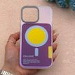 قاب گوشی iPhone 16 Pro Max آیفون اورجینال Bubble Case رنگی طرح مگ سیف سری 17 لنز برجسته کد 164129