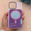 قاب گوشی iPhone 16 Pro Max آیفون اورجینال Bubble Case رنگی طرح مگ سیف سری 17 لنز برجسته کد 164130