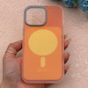 قاب گوشی iPhone 16 Pro Max آیفون اورجینال Bubble Case رنگی طرح مگ سیف سری 17 لنز برجسته کد 164131