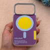 قاب گوشی iPhone 17 Pro آیفون اورجینال Bubble Case رنگی طرح مگ سیف سری 17 لنز برجسته کد 164144