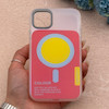 قاب گوشی iPhone 11 آیفون اورجینال Bubble Case رنگی طرح مگ سیف سری 17 لنز برجسته کد 164179