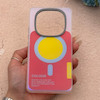 قاب گوشی Redmi Note 14 Pro 4G شیائومی  اورجینال Bubble Case رنگی طرح مگ سیف سری 17 لنز برجسته کد 164193