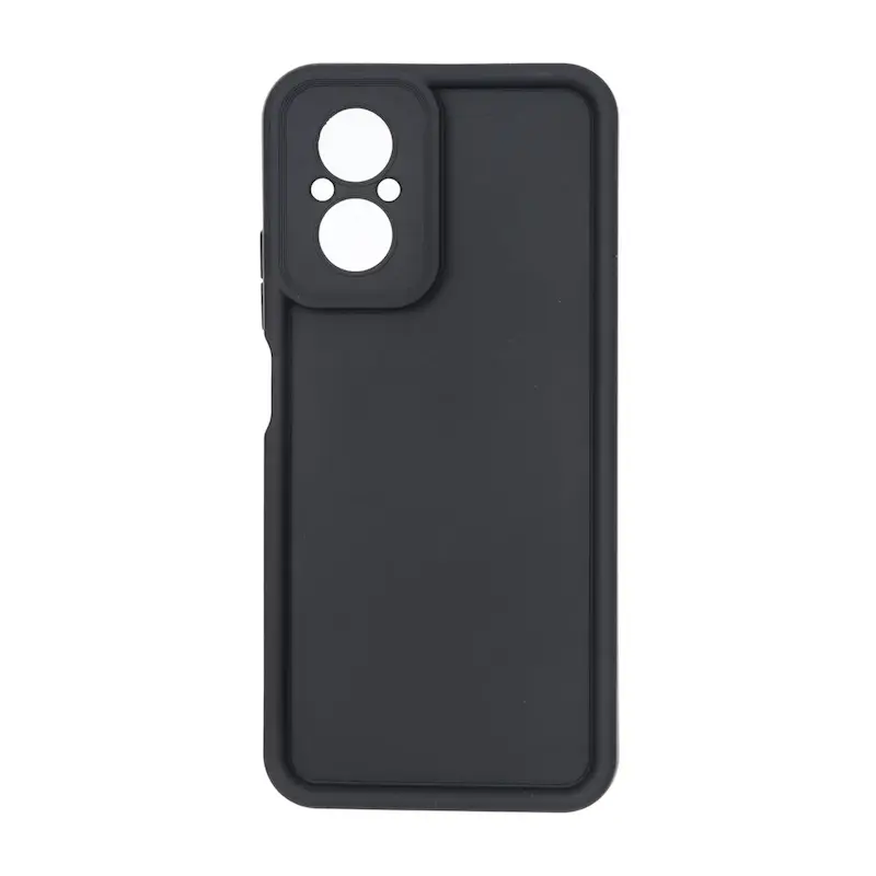 قاب گوشی Realme C67 ریلمی طرح سیلیکونی Solid محافظ لنزدار مشکی کد 180199