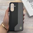 قاب گوشی Galaxy A17 سامسونگ اورجینال Protection Case چرمی سخت HARD لوگو فلزی لنز برجسته اسپرت کد 163516