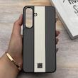 قاب گوشی Galaxy S25 FE سامسونگ اورجینال Protection Case چرمی سخت HARD لوگو فلزی لنز برجسته اسپرت کد 163530