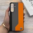 قاب گوشی Galaxy S25 FE سامسونگ اورجینال Protection Case چرمی سخت HARD لوگو فلزی لنز برجسته اسپرت کد 163531