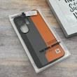 قاب گوشی Galaxy S26 Ultra سامسونگ اورجینال Protection Case چرمی سخت HARD لوگو فلزی لنز برجسته اسپرت کد 163540
