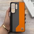 قاب گوشی Galaxy S26 Ultra سامسونگ اورجینال Protection Case چرمی سخت HARD لوگو فلزی لنز برجسته اسپرت کد 163540