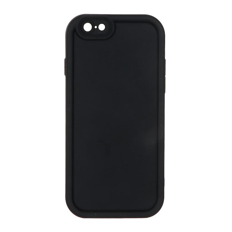قاب گوشی iPhone 6 - 6s آیفون طرح سیلیکونی Solid محافظ لنزدار مشکی کد 180205