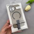 قاب گوشی iPhone 16 آیفون شفاف MagStrap Case مگ سیف Magsafe اورجینال فینگربند Slim کد 162843