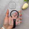 قاب گوشی iPhone 16 Pro آیفون شفاف MagStrap Case مگ سیف Magsafe اورجینال فینگربند Slim کد 162844