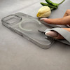 قاب گوشی iPhone 16 Pro آیفون شفاف MagStrap Case مگ سیف Magsafe اورجینال فینگربند Slim کد 162846