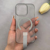 قاب گوشی iPhone 16 Pro آیفون شفاف MagStrap Case مگ سیف Magsafe اورجینال فینگربند Slim کد 162846