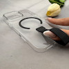 قاب گوشی iPhone 16 Pro Max آیفون شفاف MagStrap Case مگ سیف Magsafe اورجینال فینگربند Slim کد 162848
