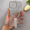 قاب گوشی iPhone 16 Pro Max آیفون شفاف MagStrap Case مگ سیف Magsafe اورجینال فینگربند Slim کد 162851