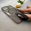 قاب گوشی iPhone 16 Pro Max آیفون شفاف MagStrap Case مگ سیف Magsafe اورجینال فینگربند Slim کد 162852
