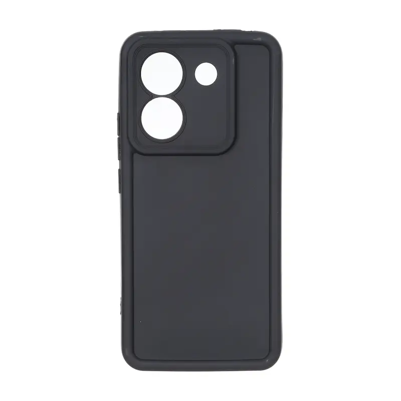 قاب گوشی Poco M7 Pro 5G شیائومی طرح سیلیکونی Solid محافظ لنزدار مشکی کد 180212