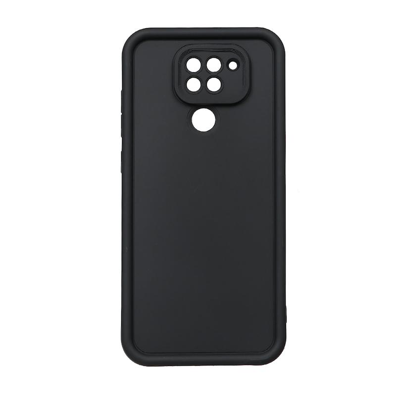 قاب گوشی Redmi Note 9 شیائومی طرح سیلیکونی Solid محافظ لنزدار مشکی کد 180215