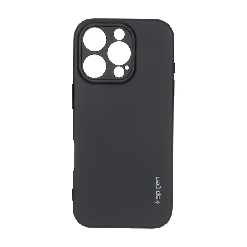 قاب گوشی iPhone 16 Pro آیفون سیلیکونی ژله ای PC برند SPIGEN اسپیگن مشکی کد 180226