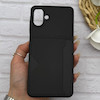 قاب گوشی Galaxy A07 سامسونگ چرمی دوخت جاکارتی دار کربنی Slim Wallet Case مشکی کد 164317