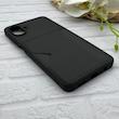 قاب گوشی Galaxy A07 سامسونگ چرمی دوخت جاکارتی دار کربنی Slim Wallet Case مشکی کد 164317